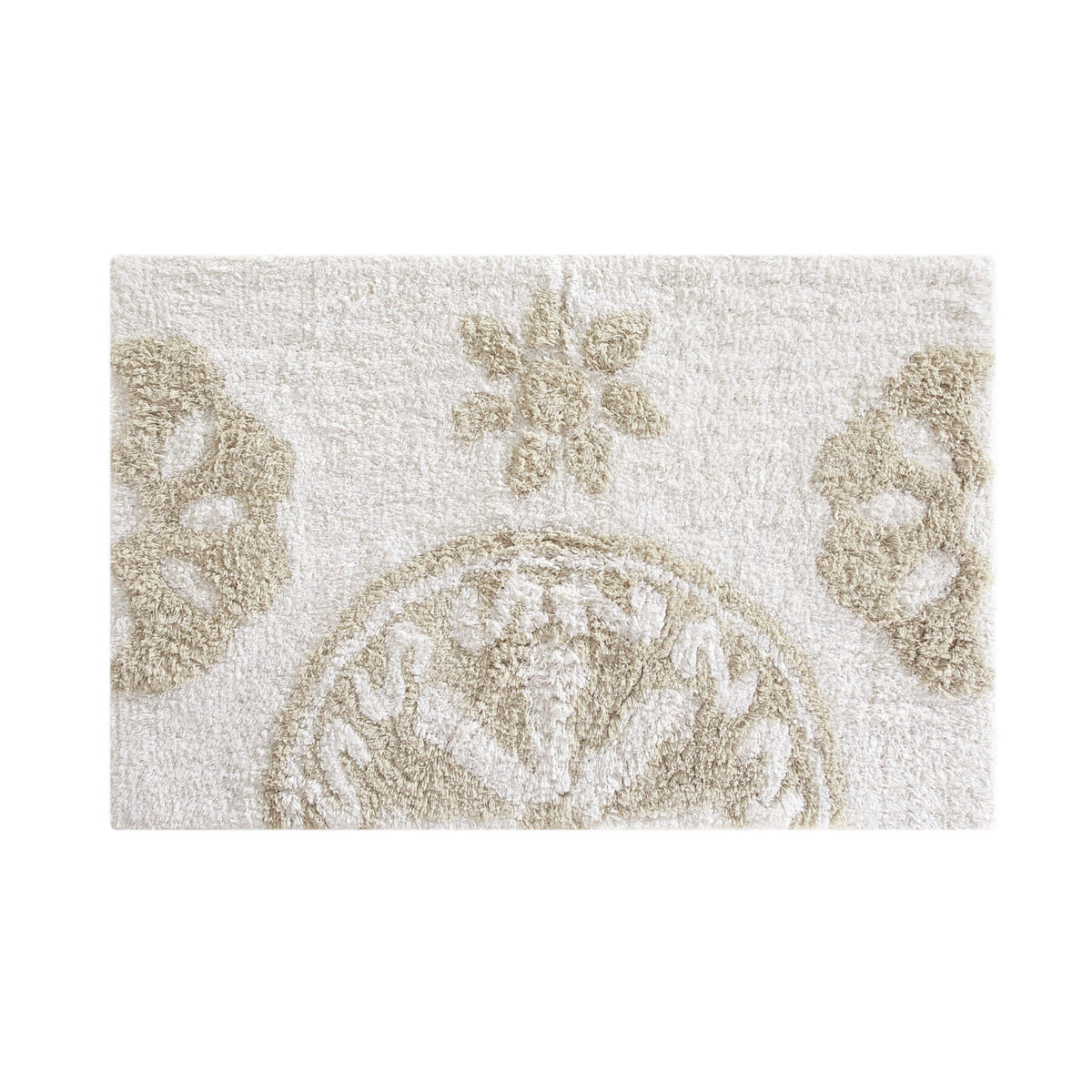 Chic-Home-Sarabi Plush Tufted Cotton Bathroom Rug-