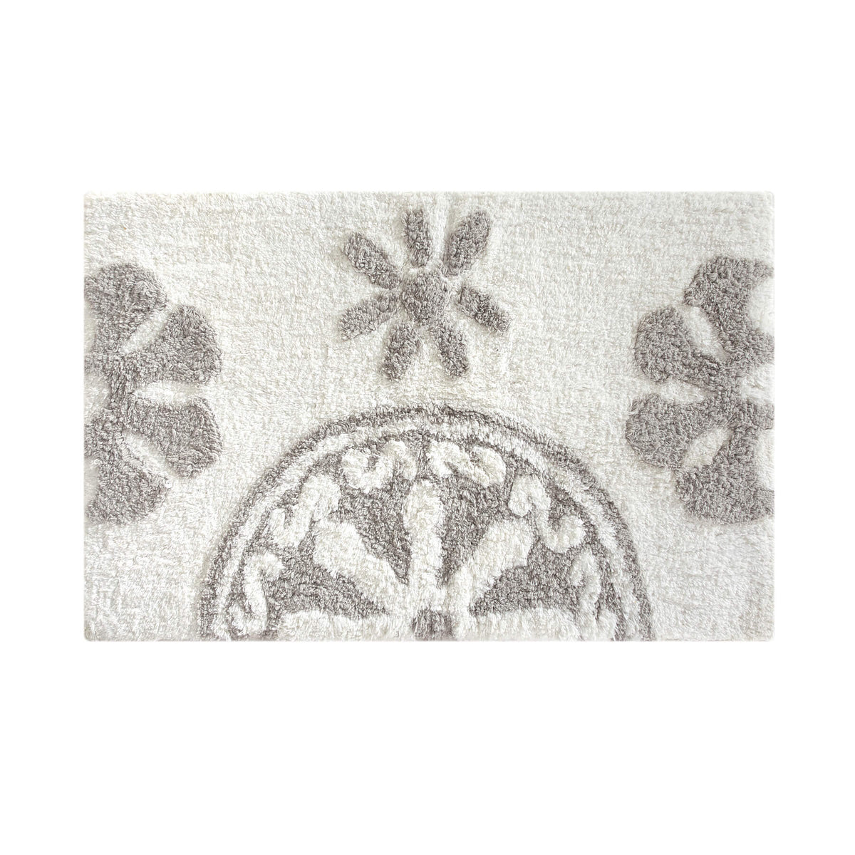 Chic-Home-Sarabi Plush Tufted Cotton Bathroom Rug-