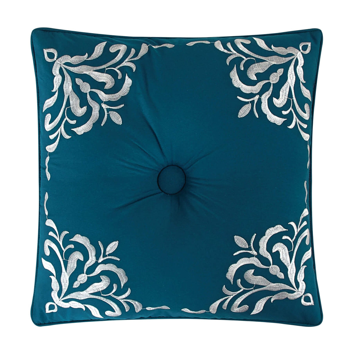 Geometric Burn Out Velvet Throw Pillow