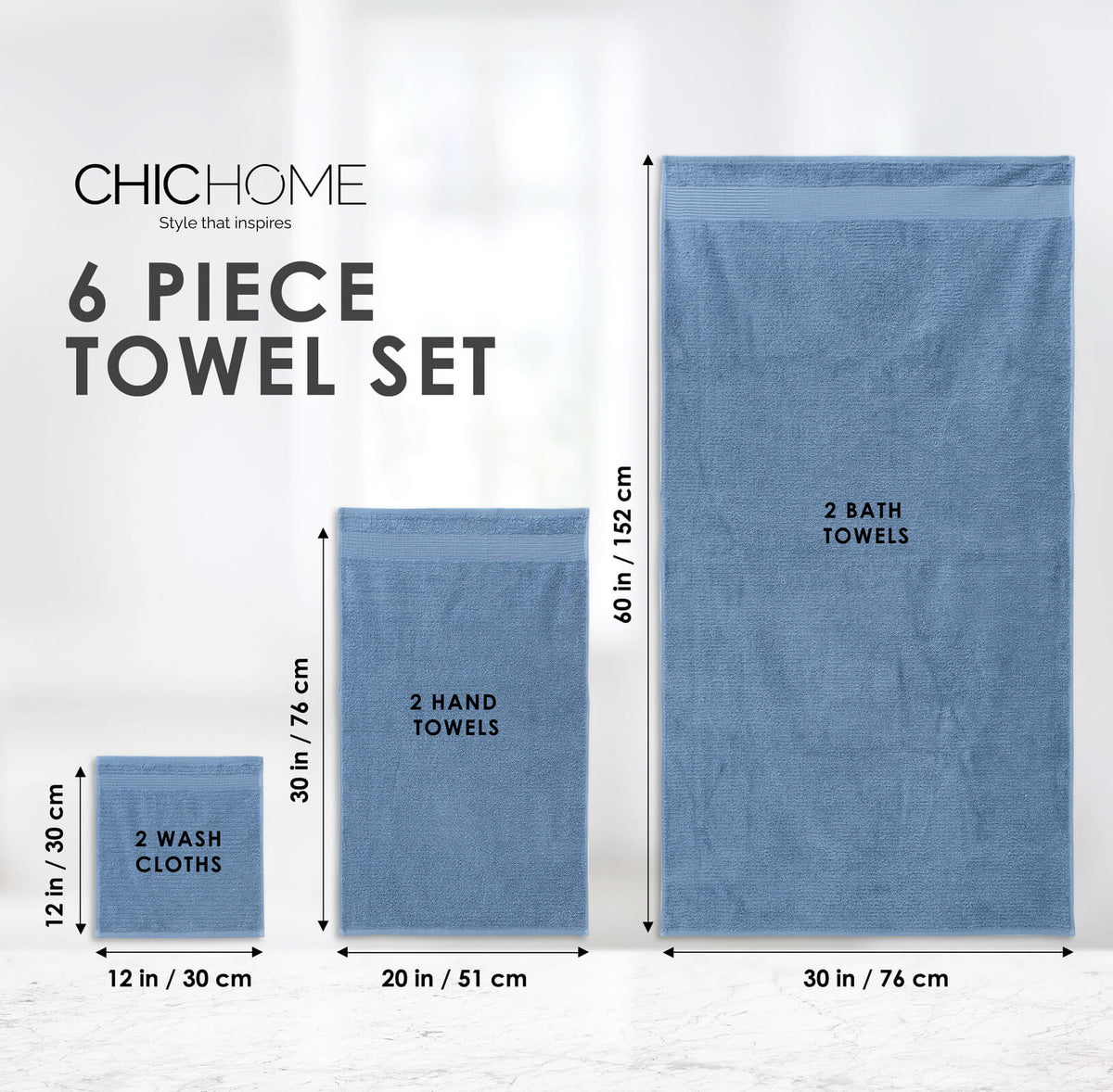 Turkish Kitchen Towels, 6-piece Set