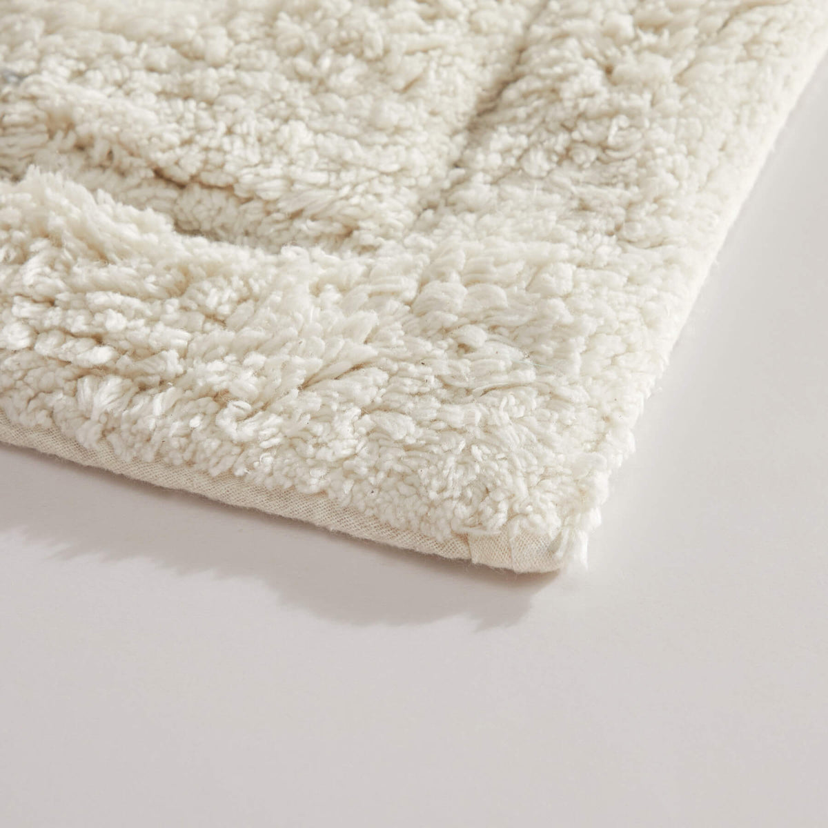 2-Piece Ivory Crochet Edge Bath Rug, 20x32 & 17x24, Neutral, Cotton Sold by at Home