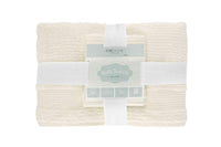 Jacquard Turkish Cotton 6 Piece Towel Set-Beige