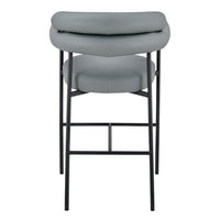 Iconic Home Art Deco Faux Leather Bar Stool 