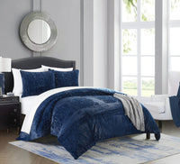 Chic Home Amara 7 Piece Faux Fur Comforter Set 