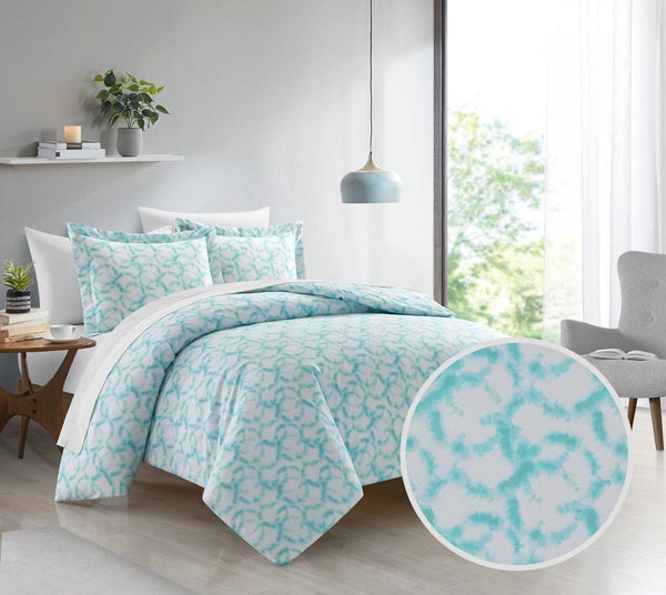 Chic Home Chrisley 3 Piece Watercolor Duvet Cover Set 