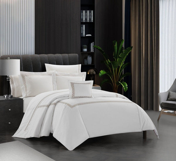 Chic Home Crete 4 Piece Cotton Comforter Set 