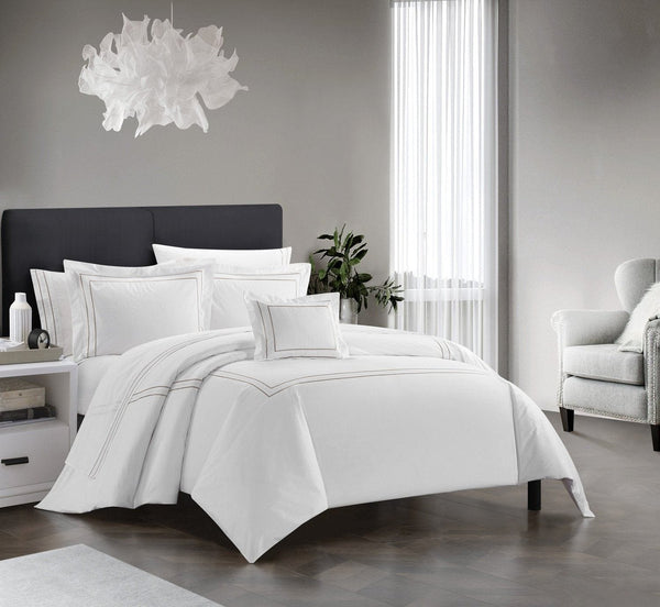 Chic Home Milos 4 Piece Cotton Comforter Set 