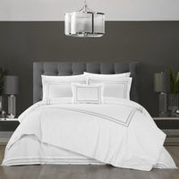 Chic Home Milos 4 Piece Cotton Comforter Set Grey