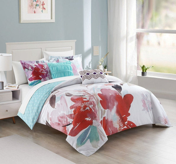 Chic Home Waldorf 5 Piece Reversible Comforter Set 