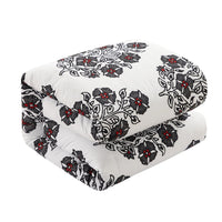 Chic Home Yazmin 3 Piece Floral Medallion Print Duvet Cover Set 