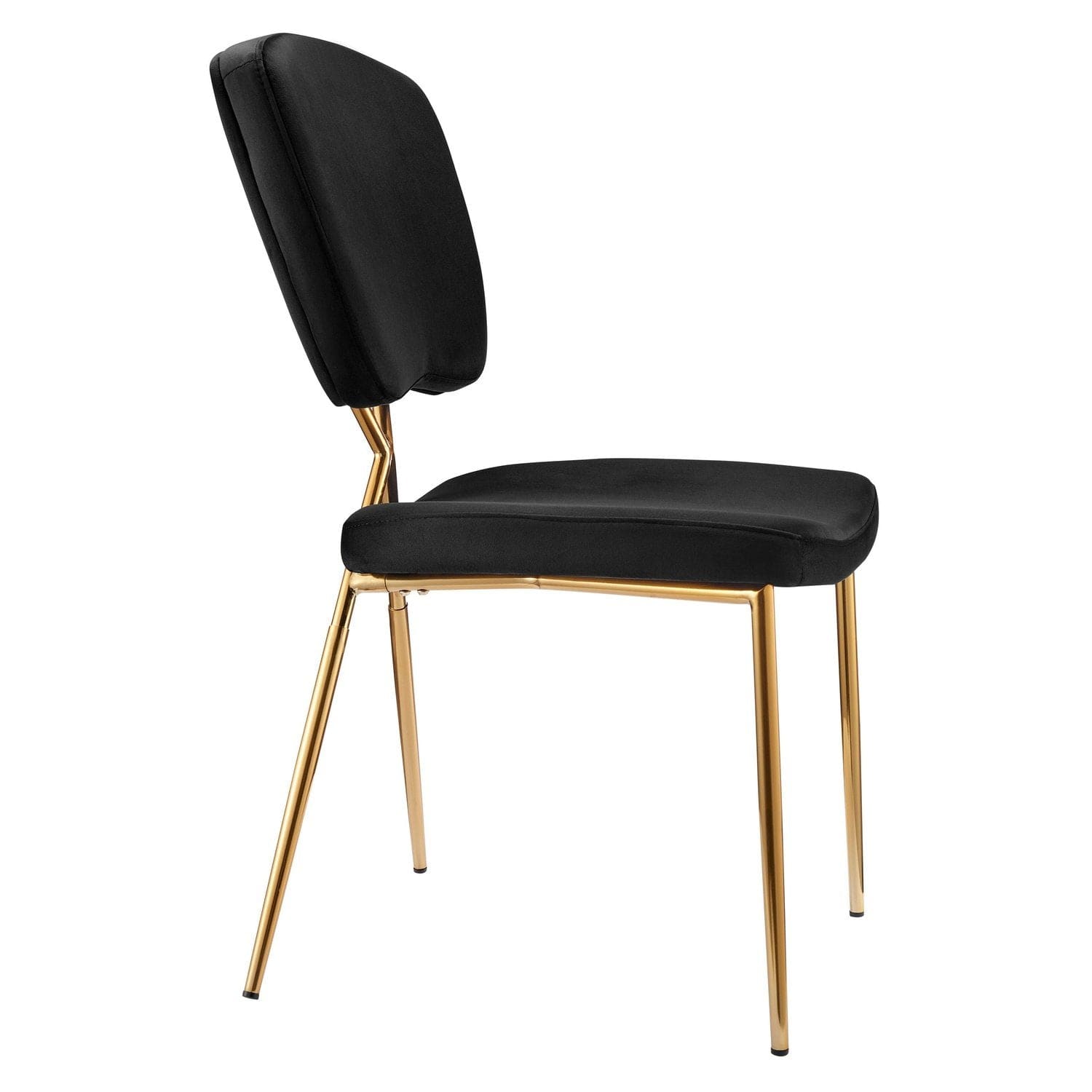 Velvet chair brass online legs