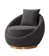 Iconic Home St Barts Shearling Accent Chair 