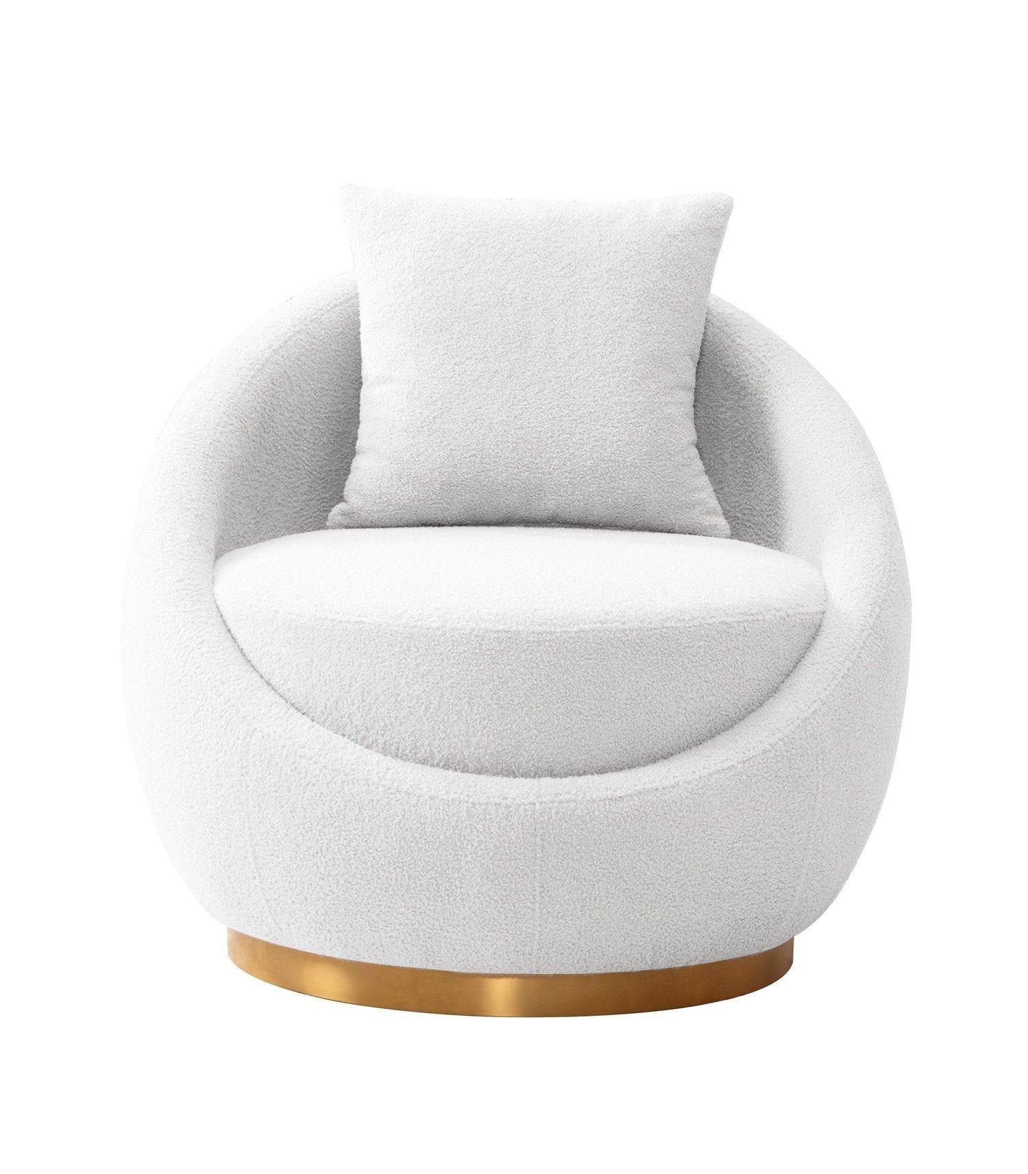 Shearling best sale chair cover