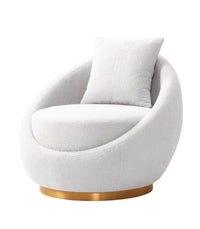 Iconic Home St Barts Shearling Accent Chair 