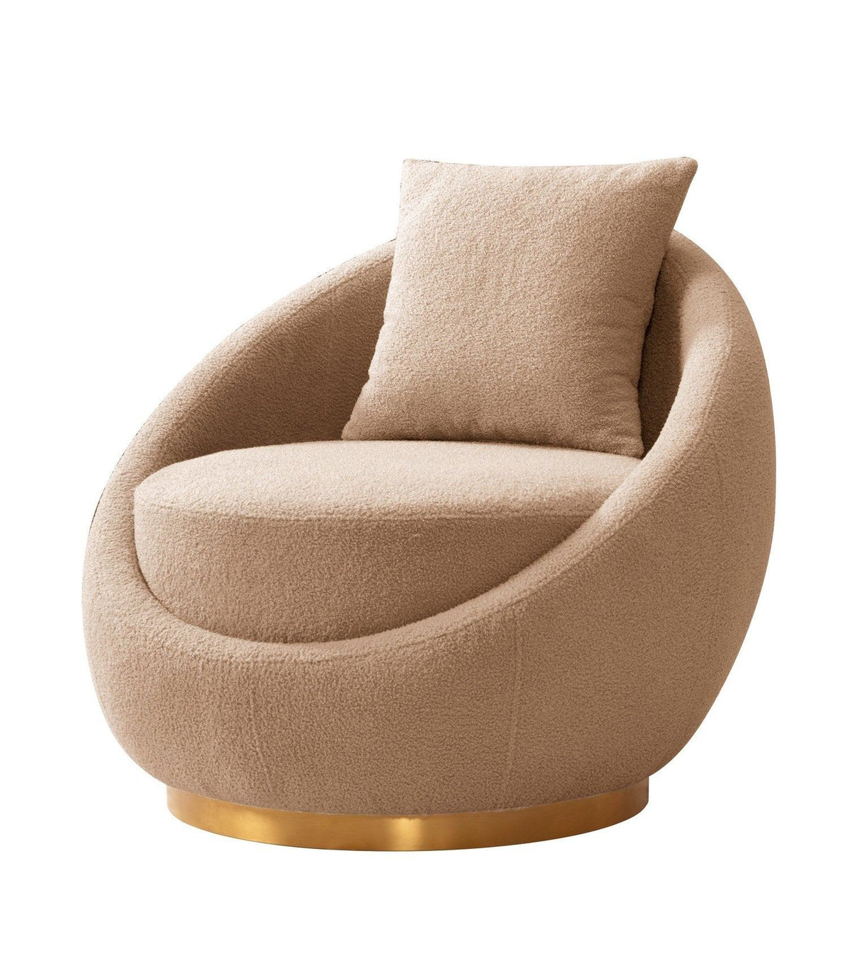 Iconic Home St Barts Shearling Accent Chair 