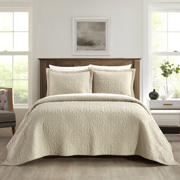 NY&C Home Babe 7 Piece Cotton Quilt Set Beige