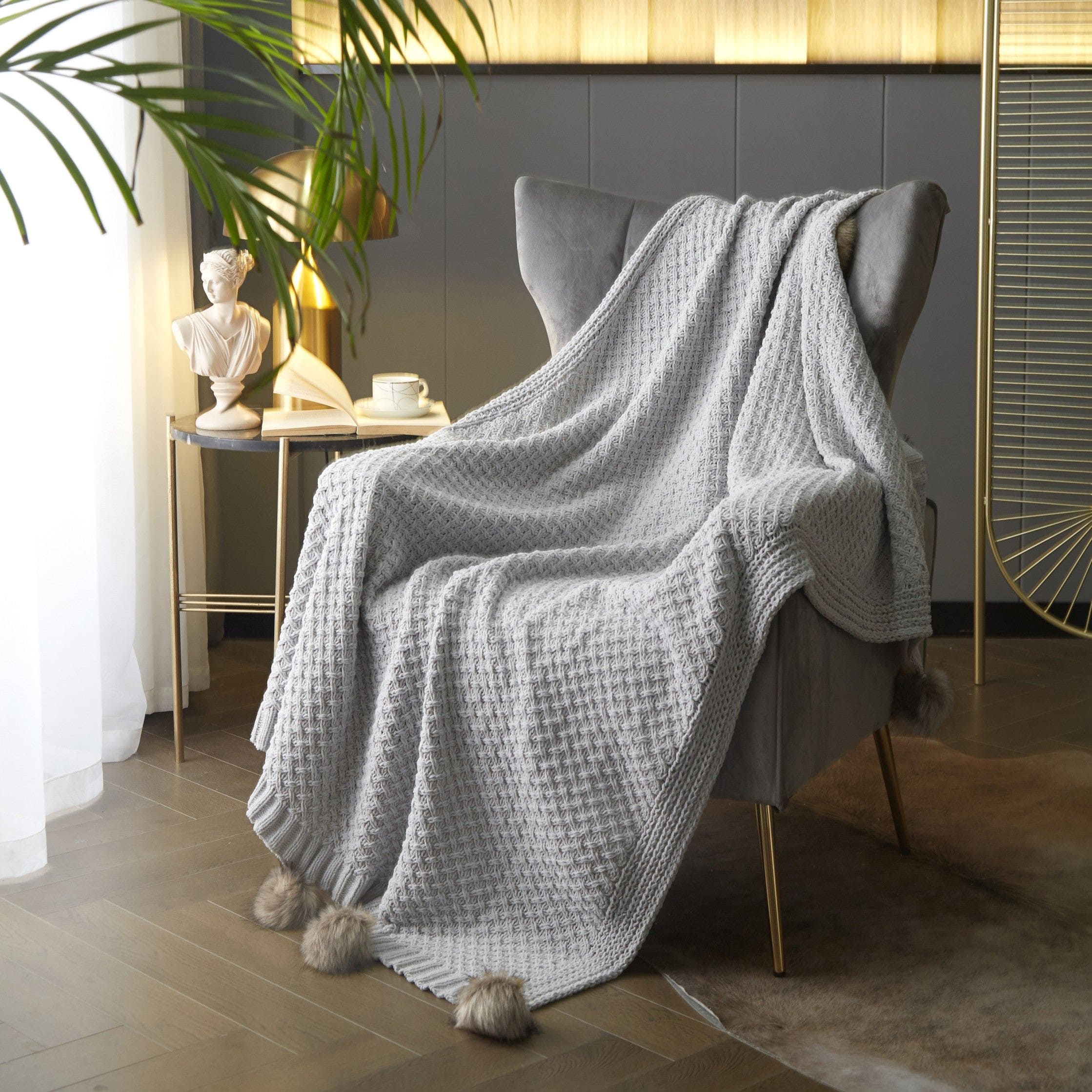 Dorsey Knitted Throw Blanket