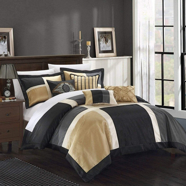 Chic Home Alleta 7 Piece Patchwork Comforter Set 