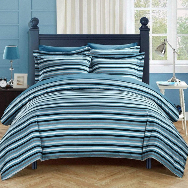 Chic Home Alyssa 3 Piece Reversible Duvet Cover Set 