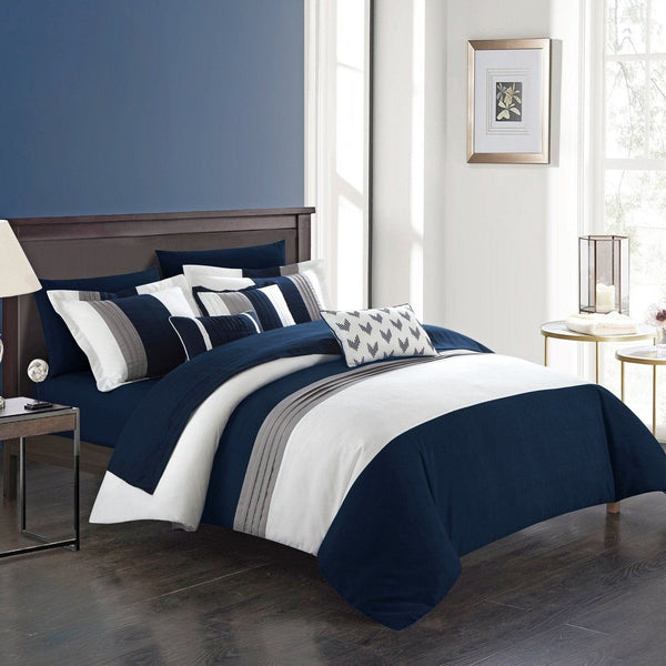 Chic Home Ayelet 10 Piece Ruffled Comforter Set 