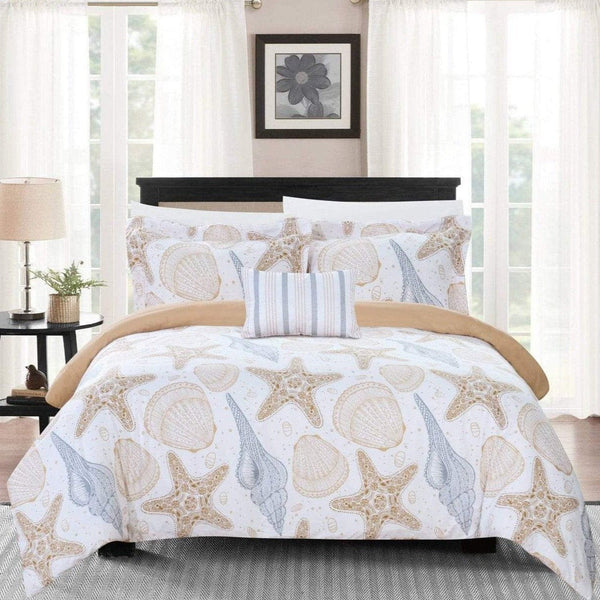 Chic Home Azure 4 Piece Reversible Duvet Cover Set Twin