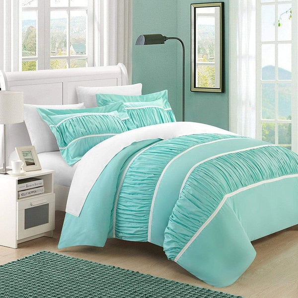 Chic Home Betsy 7 Piece Ruffled Duvet Cover Set 