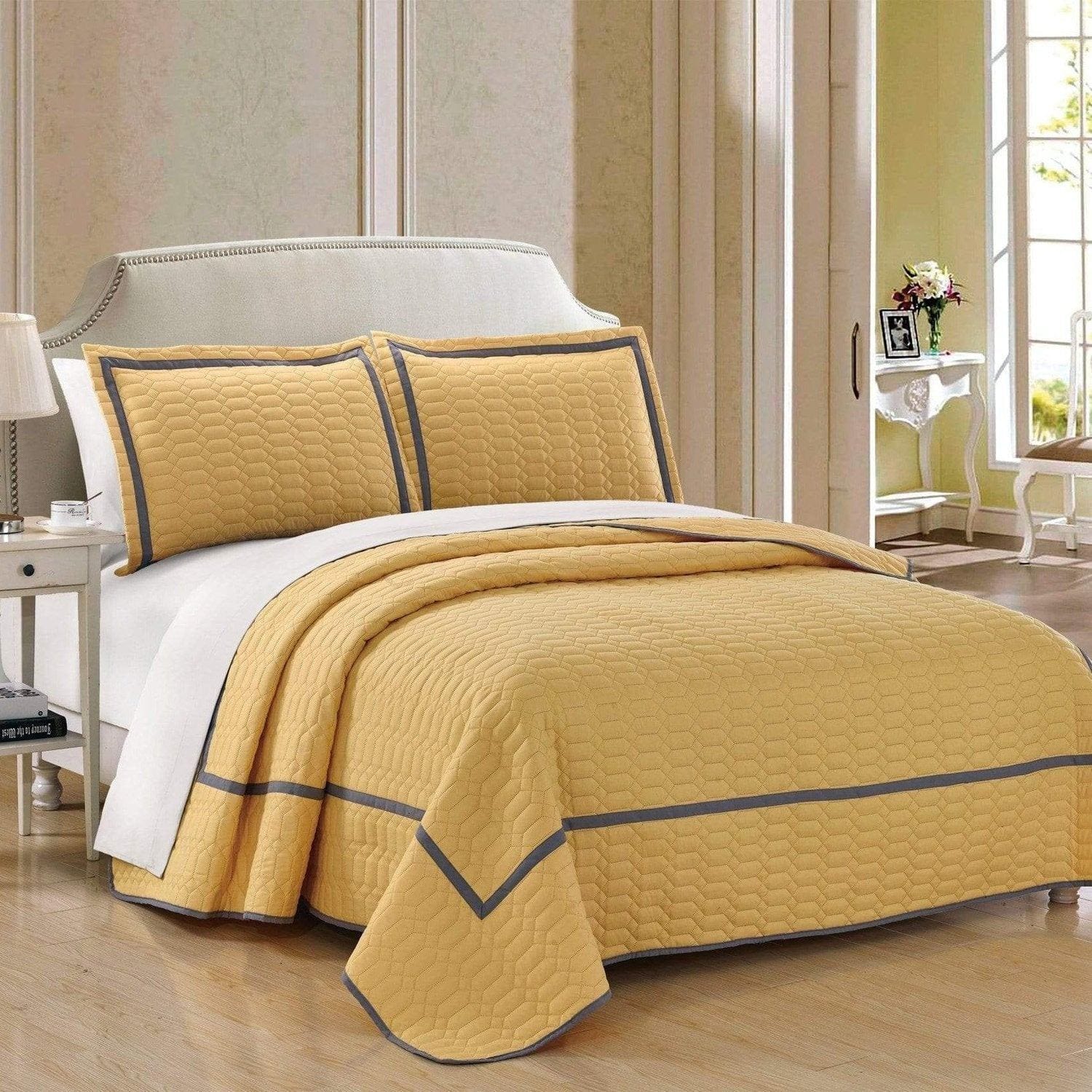 Chic Home Birmingham 3 Piece 2024 King Quilt Set Bedding