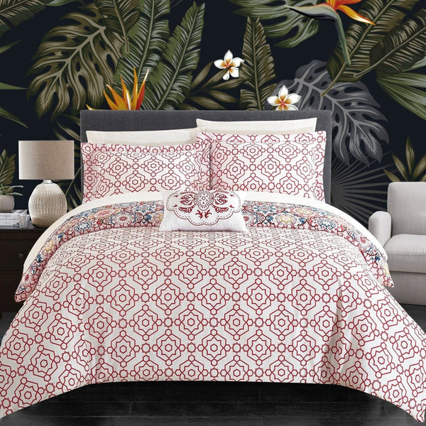 Chic Home Bristol 4 Piece Cotton Duvet Cover Set 