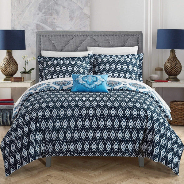 Chic Home Cedar 4 Piece Cotton Duvet Cover Set 