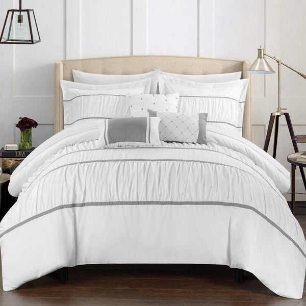 Chic Home Cheryl 10 Piece Pleated Comforter Set 