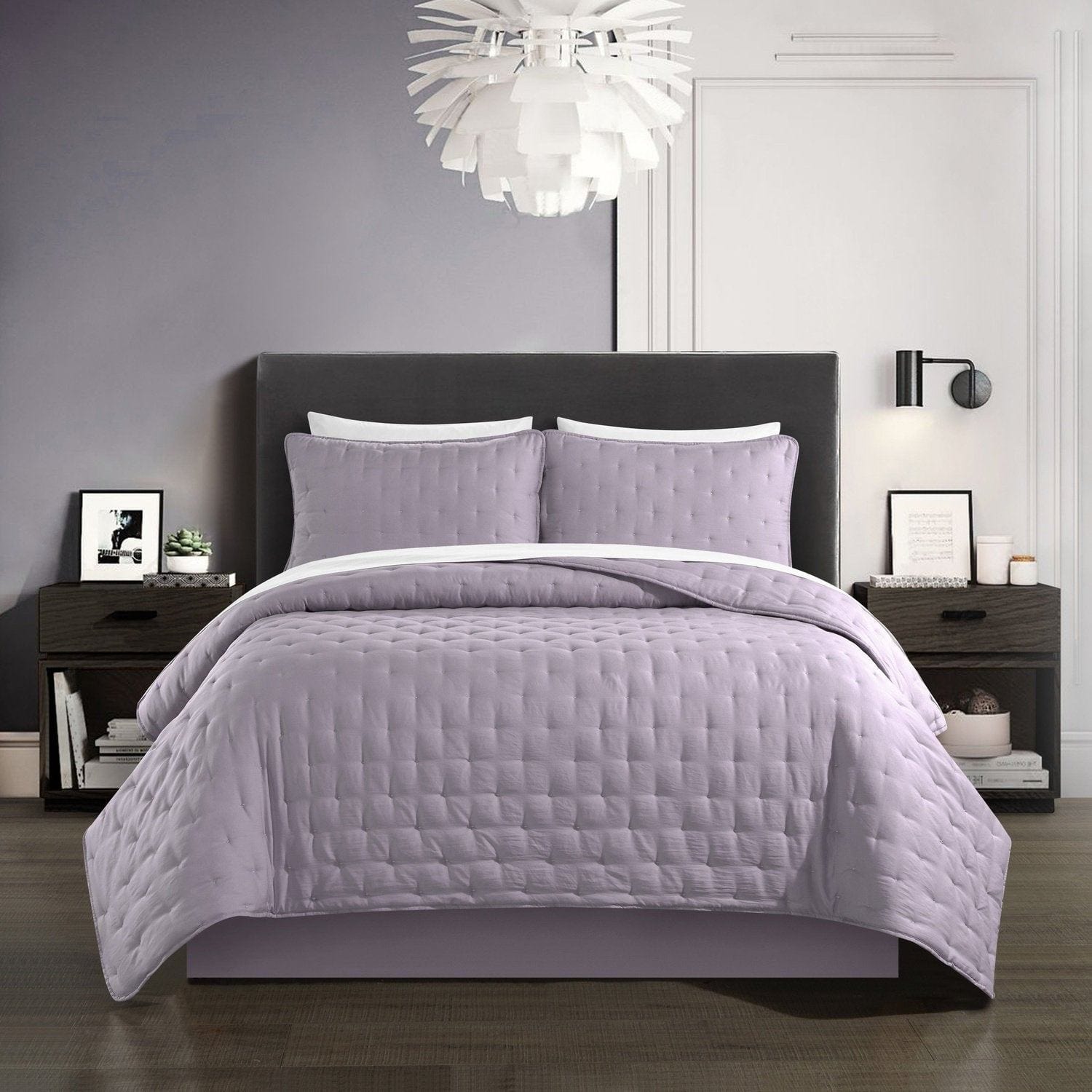 Chic Home Chyle 3 Piece Stitched Tufted Quilt Set Bedding