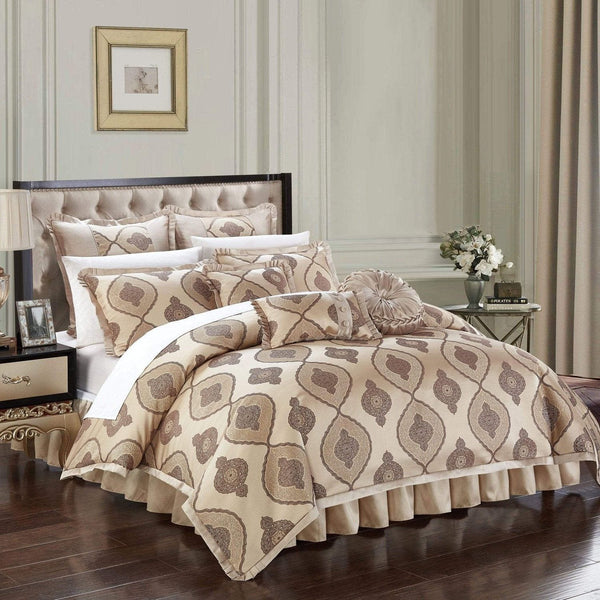 Chic Home Cipriana 13 Piece Jacquard Comforter Set 