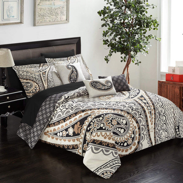 Chic Home Del Mar 10 Piece Boho Comforter Set Queen