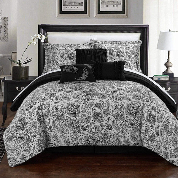 Chic Home Elle 11 Piece Reversible Comforter Set 