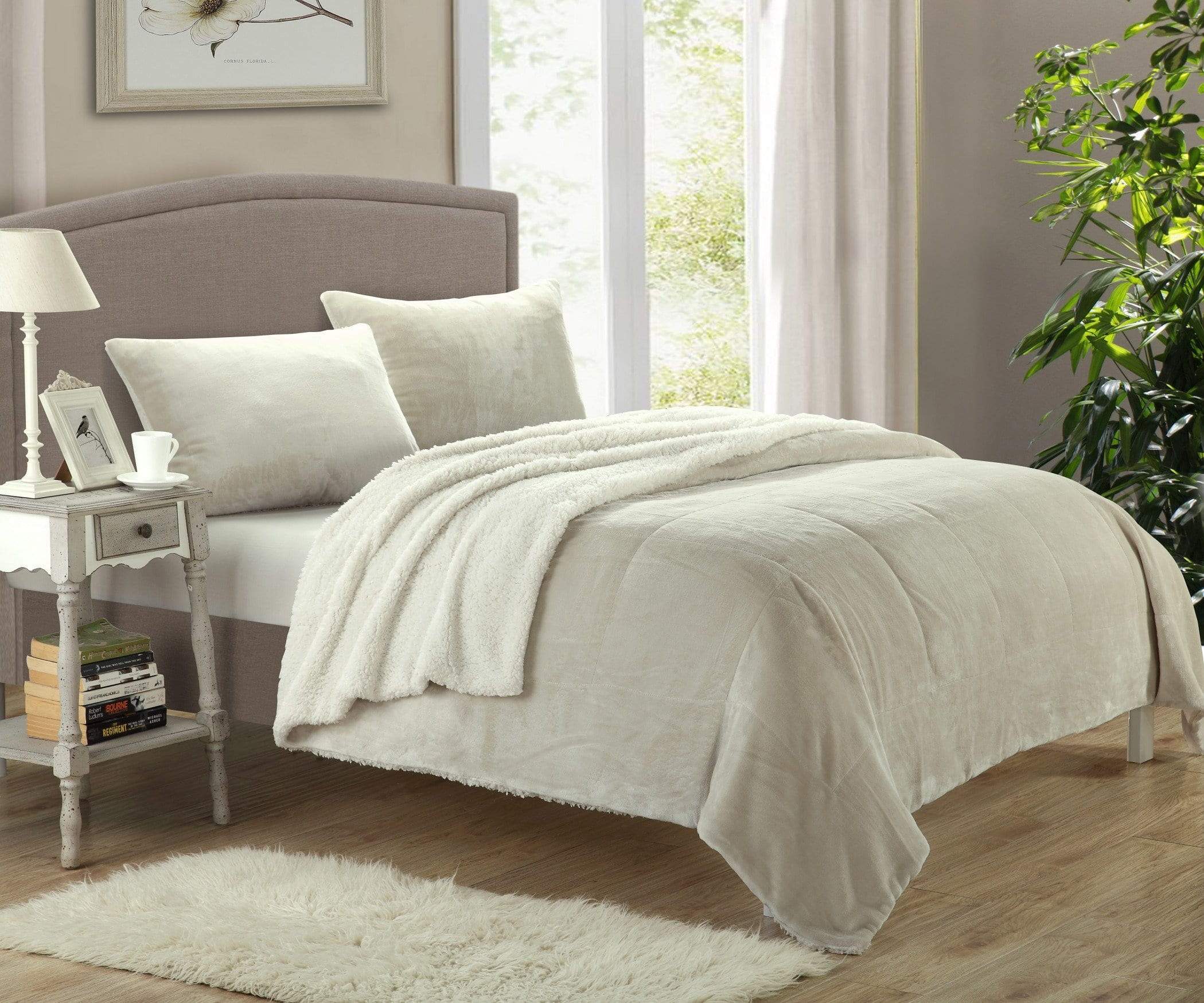 Micro mink comforter online set