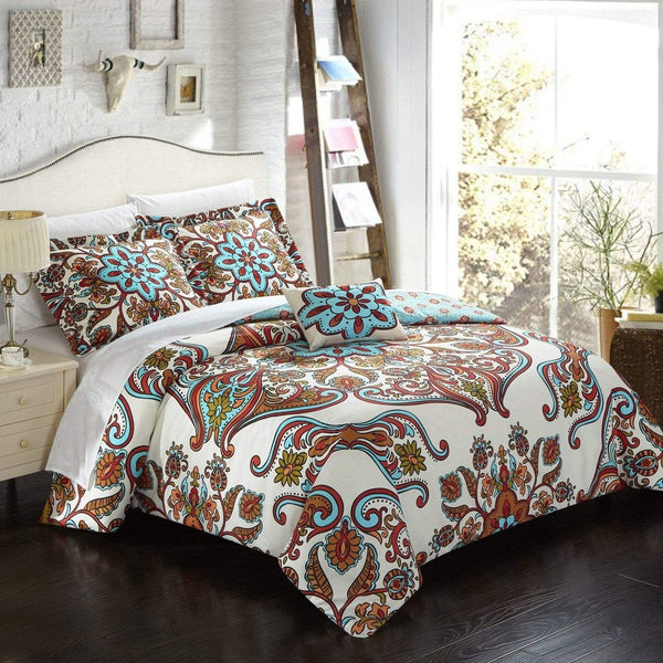 Chic Home Feinch 8 Piece Boho Duvet Cover Set Queen