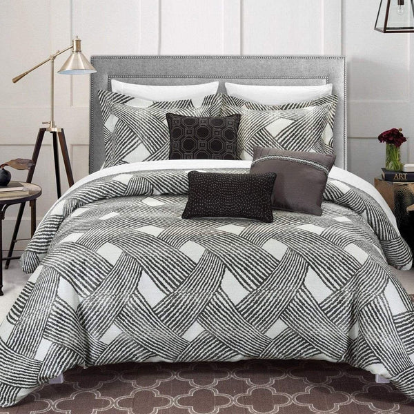 Chic Home Fiorella 6 Piece Jacquard Comforter Set 