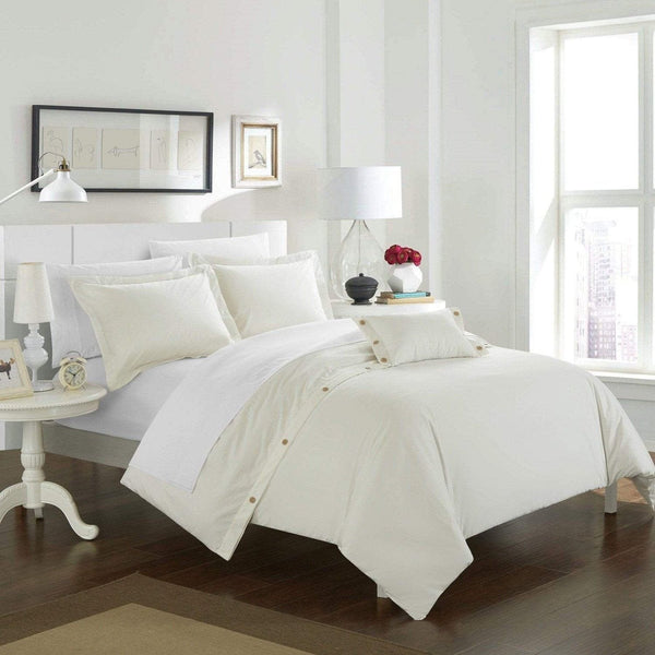 Chic Home Hartford 4 Piece Cotton Duvet Cover Set 