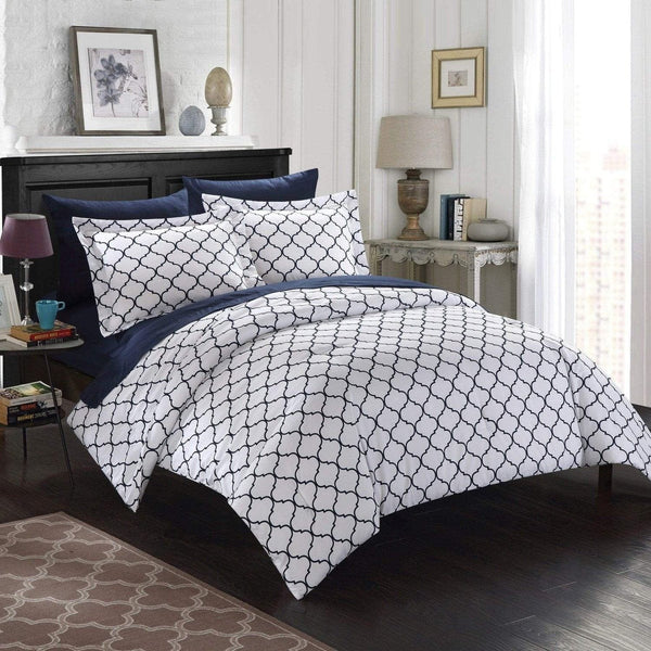 Chic Home Heather 7 Piece Reversible Comforter Set 