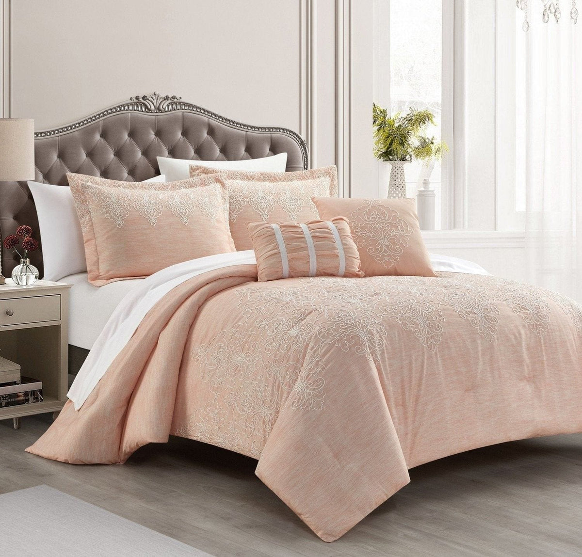 Chic Home Hubli 9 Piece Embroidered Comforter Set 