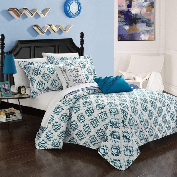 Chic Home Jaden 9 Piece Reversible Quilt Set 