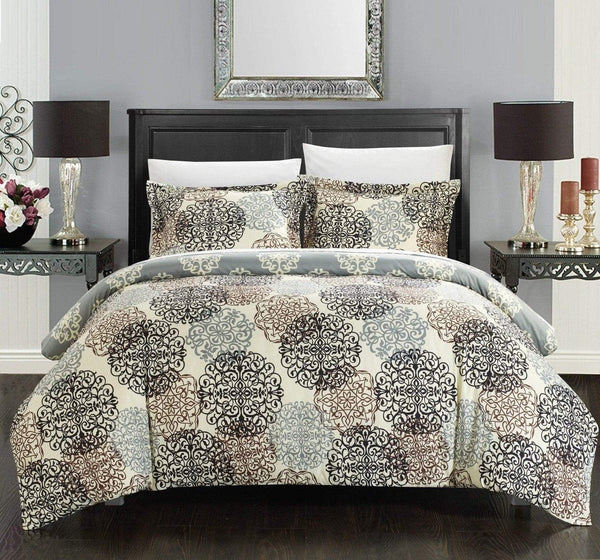 Chic Home Jerome 3 Piece Boho Duvet Cover Set Beige