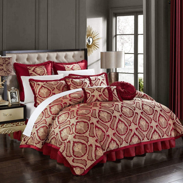 Chic Home Jodamo 9 Piece Jacquard Comforter Set 