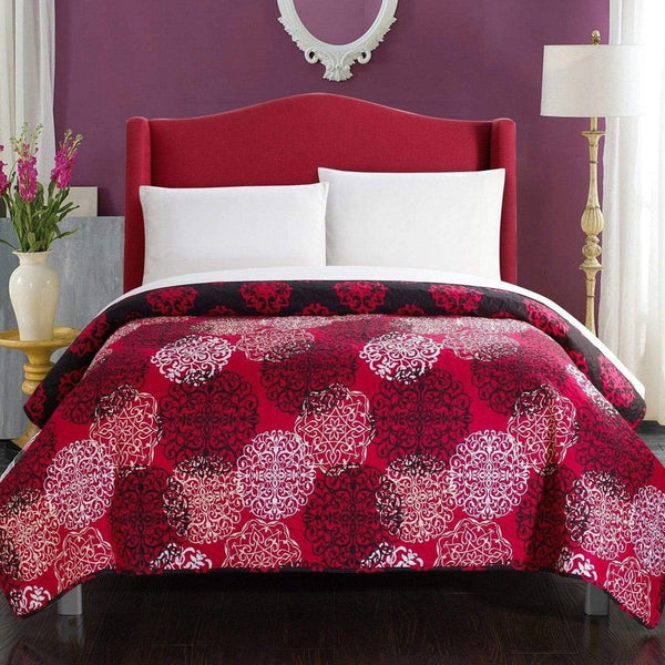 Chic Home Judith 1 Piece Boho Quilt Set Red