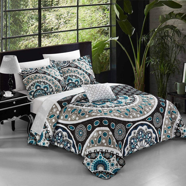 Chic Home Lacey 4 Piece Boho Duvet Cover Set Queen