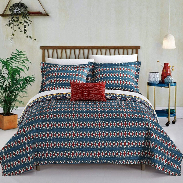 Chic Home Le Haver 4 Piece Boho Quilt Set 