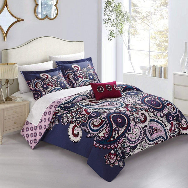 Chic Home Lively 8 Piece Boho Duvet Cover Set Queen