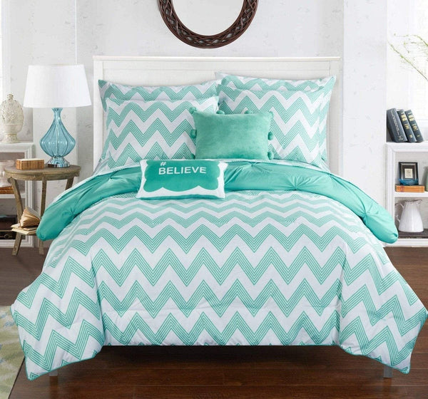 Chic Home Louisville 9 Piece Reversible Comforter Set 