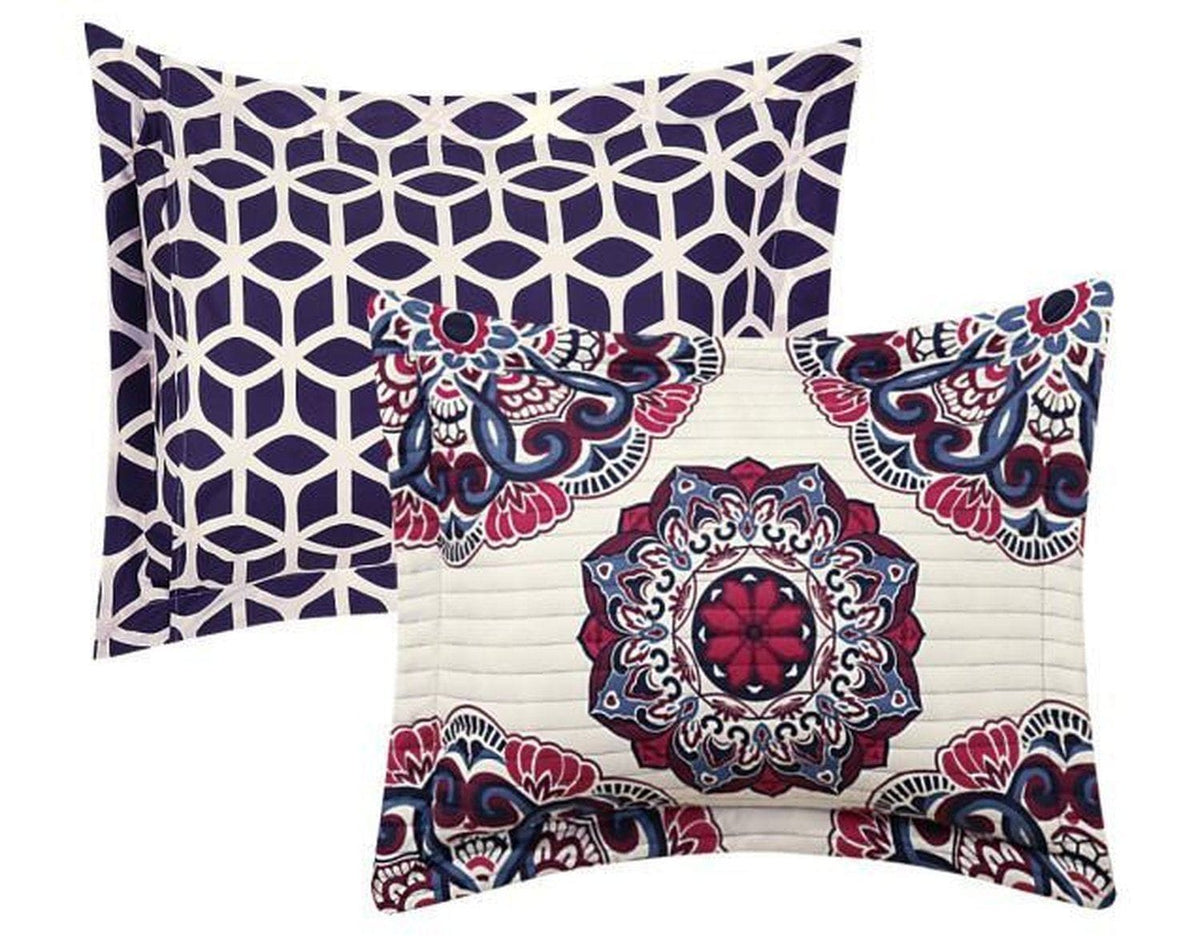 Chic Home Madrid 4 Piece Boho Medallion Quilt Set 