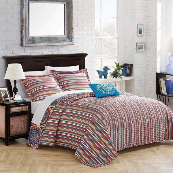 Chic Home Malka 8 Piece Boho Quilt Set 